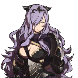 A portrait of Camilla smiling with eyes closed
